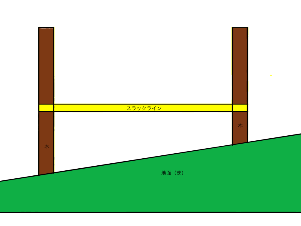 選定 スラックラインを取り付ける木を選ぼう 距離 間隔 高さ かもかも7512ブログ スラックライン
